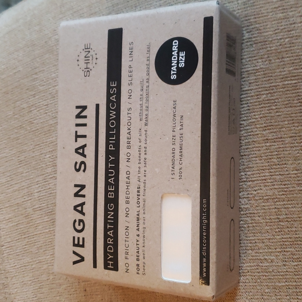 Vegan Satin Pillowcase - Ivory